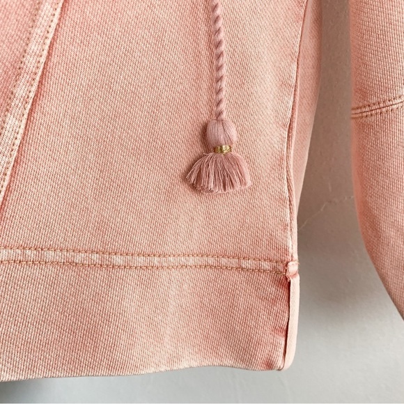 NWT Maeve by Anthropologie Jeanne Pink Puff Sleeve Sweatshirt Top Sz S - Picture 9 of 12